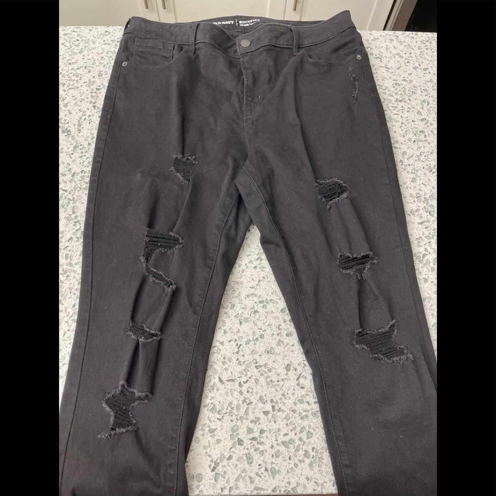 Old navy rockstar ripped jeans